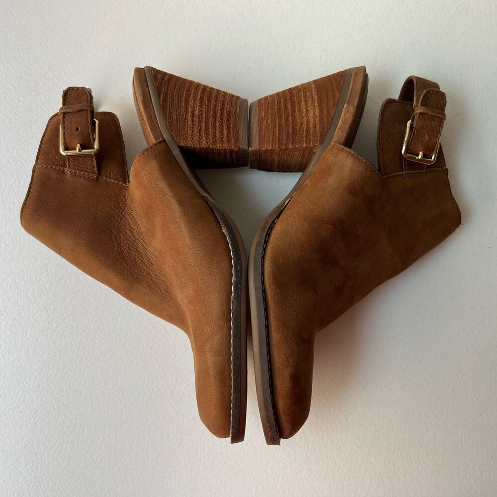 Cole Haan Pippa Slingback Booties Women's Size 8 Brown Leather Boho Quiet Luxury - Picture 5 of 14